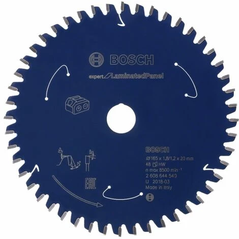 Bosch Lame De Scie Circulaire Pour Stratifié Groupe D'experts, 165 X 1,8 / 1,2 X 20, 48 Dents 1 Bosch Lame De Scie Circulaire Pour Stratifié Groupe D'experts, 165 X 1,8 / 1,2 X 20, 48 Dents