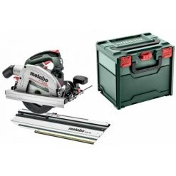 METABO® Metabo Jeu De Scie Circulaire De La Batterie 18V KS 18 LTX 66 BL / Sans Batterie Sans Chargeur METABOX 340 + Kappschiene KFS
