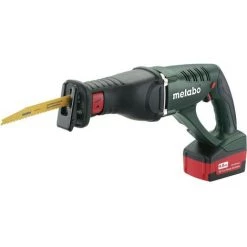 METABO® Metabo ASE 18 LTX 4.0 Ah Scie Sabre Sans Fil 602269610 ASE 18 LTX 4.0 Ah + 2 Batteries, + Mallette 18 V 4 Ah