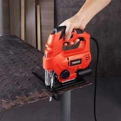 Scie Sauteuse 650W TEENO,6 Vitesses Réglables, Angle D'inclinaison ±45 ° - Rouge -Scie électrique portative Soldes 44260279 4