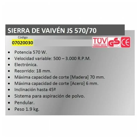 Sierra Vaiven Yamato Js 570 / 70 Electronica 2 Sierra Vaiven Yamato Js 570 / 70 Electronica – Image 2