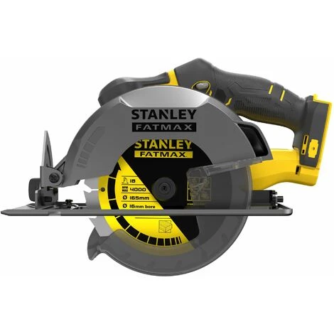 STANLEY Scie Circulaire Sans Fil 18V, Gamme FATMAX V20, 165mm, Vitesse 4000 Trs/mn Brushless - SFMCS500B-XJ - Sans Batterie, Ni Chargeur 2 STANLEY Scie Circulaire Sans Fil 18V, Gamme FATMAX V20, 165mm, Vitesse 4000 Trs/mn Brushless - SFMCS500B-XJ - Sans Batterie, Ni Chargeur – Image 2
