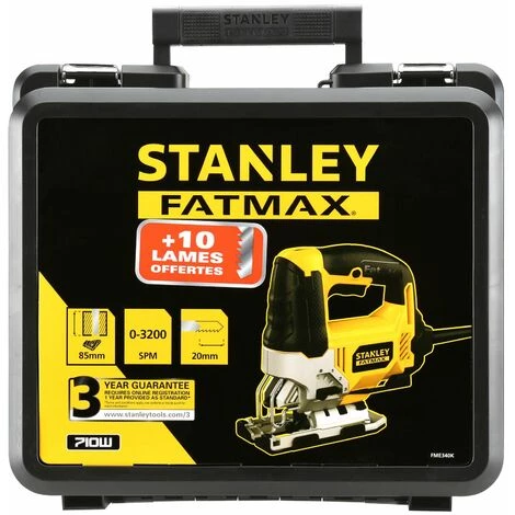 Scie Sauteuse Pendulaire - 710W - 1 Lame - Coffret - STANLEY Fatmax FME340K-QS 3 Scie Sauteuse Pendulaire - 710W - 1 Lame - Coffret - STANLEY Fatmax FME340K-QS – Image 3