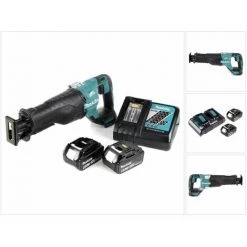 Makita DJR 187 Scie Récipro Sans Fil 18 V, Sans Balai + 2x Batteries 6,0 Ah + Chargeur -Scie électrique portative Soldes 46395987 5
