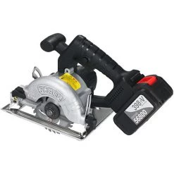 ASUPERMALL 21V 4.0Ah Scie Circulaire Sans Fil 6500Rpm Coupe En Biseau Réglable à 45 Degrés