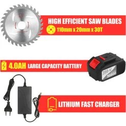 ASUPERMALL 21V 4.0Ah Scie Circulaire Sans Fil 6500Rpm Coupe En Biseau Réglable à 45 Degrés 8 ASUPERMALL 21V 4.0Ah Scie Circulaire Sans Fil 6500Rpm Coupe En Biseau Réglable à 45 Degrés -Scie électrique portative Soldes 46497948 4