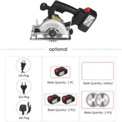 ASUPERMALL 21V 4.0Ah Scie Circulaire Sans Fil 6500Rpm Coupe En Biseau Réglable à 45 Degrés 9 ASUPERMALL 21V 4.0Ah Scie Circulaire Sans Fil 6500Rpm Coupe En Biseau Réglable à 45 Degrés -Scie électrique portative Soldes 46497948 5