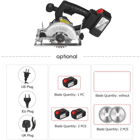 ASUPERMALL 21V 4.0Ah Scie Circulaire Sans Fil 6500Rpm Coupe En Biseau Réglable à 45 Degrés 5 ASUPERMALL 21V 4.0Ah Scie Circulaire Sans Fil 6500Rpm Coupe En Biseau Réglable à 45 Degrés – Image 5