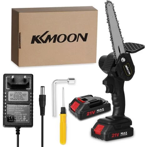 Scie à Chaîne électroportative KKmoon Mini Scie à Chaîne électrique à Vitesse Variable Sans Fil De 6 Pouces 21V, Brossée En Continu, Petite Scie à Main à Main Pour La Coupe Et La Coupe, Scie électrique Au Lithium Portable, Branche D'élagage De Jardin Et D 1 Scie à Chaîne électroportative KKmoon Mini Scie à Chaîne électrique à Vitesse Variable Sans Fil De 6 Pouces 21V, Brossée En Continu, Petite Scie à Main à Main Pour La Coupe Et La Coupe, Scie électrique Au Lithium Portable, Branche D'élagage De Jardin Et D