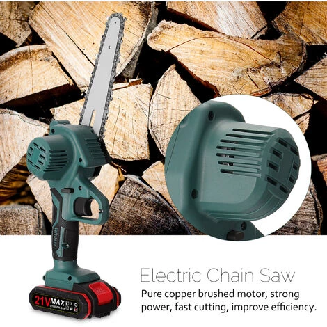 SUPERSELLER Scie à Chaîne électroportative Mini Scie à Chaîne électrique Sans Fil De 6 Pouces 21V Petite Scie à Main D'abattage Domestique, 3 SUPERSELLER Scie à Chaîne électroportative Mini Scie à Chaîne électrique Sans Fil De 6 Pouces 21V Petite Scie à Main D'abattage Domestique, – Image 3