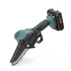 SUPERSELLER Scie à Chaîne électroportative Mini Scie à Chaîne électrique Sans Fil De 4 Pouces 21V Petite Scie à Main Domestique Pour Abattage D'arbres Scie électrique Portable Au Lithium Bois D'élagage De Jardin Et De Jardin Scie à Chaîne électrique à Une Main Une Pu