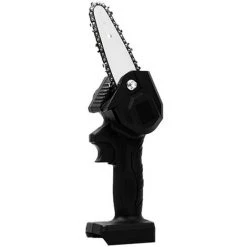 SUPERSELLER Scie à Chaîne électroportative Maison Jardin Jardin Scie D'élagage Mini-scie à Chaîne électrique Portative (noir) Norme Européenne 4 Pouces 550W Scie D'élagage électrique Une électricité Un Chargeur,