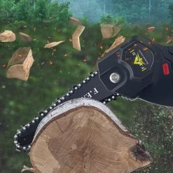 SUPERSELLER Scie à Chaîne électroportative Mini Scie à Chaîne électrique 24V 6 Pouces Petite Scie à Chaîne Brossée Élagage Sans Fil Scie électrique Au Lithium Scie électrique à Une Main Pour Batterie Makita Deux électricité Une Livraison De Charge Avec Batterie Norme -Scie électrique portative Soldes 46773066 5