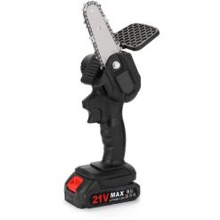 SUPERSELLER Scie à Chaîne électroportative Scie D'élagage électrique Portable, Petite Scie électrique Rechargeable, Scie électrique à Une Main Pour Le Travail Du Bois, Mini Scie à Chaîne électrique Brossée Pour Le Jardinage 21V, Une électrique Et Une Charge, Livrée A -Scie électrique portative Soldes 46773071 3