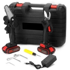 Scie à Chaîne électroportative KKmoon 21V Mini Scie à Chaîne électrique Sans Fil De 4 Pouces Ensemble De Ciseaux électriques Ménagers à Main 88VF Petit Ensemble D'outils D'élagage Pour Le Jardinage Du Bois Scie à Chaîne électrique Avec Moteur à Brosse, Mo 5 Scie à Chaîne électroportative KKmoon 21V Mini Scie à Chaîne électrique Sans Fil De 4 Pouces Ensemble De Ciseaux électriques Ménagers à Main 88VF Petit Ensemble D'outils D'élagage Pour Le Jardinage Du Bois Scie à Chaîne électrique Avec Moteur à Brosse, Mo -Scie électrique portative Soldes 46773147 3