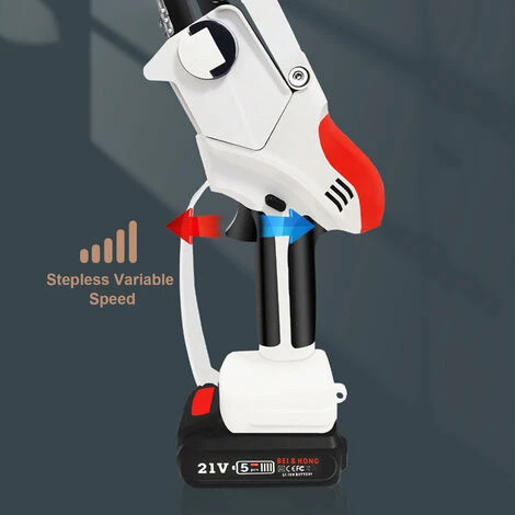 SUPERSELLER Scie à Chaîne électroportative Scie à Chaîne Monobrin, Moteur Sans Balais, Petite Scie électrique Au Lithium Rechargeable, Outil D'élagage Forestier, Mini Scie électrique Haute Puissance, Norme Européenne Blanche, 5 SUPERSELLER Scie à Chaîne électroportative Scie à Chaîne Monobrin, Moteur Sans Balais, Petite Scie électrique Au Lithium Rechargeable, Outil D'élagage Forestier, Mini Scie électrique Haute Puissance, Norme Européenne Blanche, – Image 5