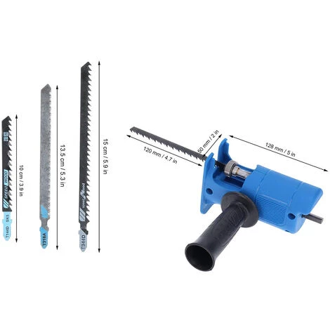 SUPERSELLER Scie Sabre Perceuse électrique Scie électrique Variable Tête De Conversion Machine De Découpe Modifiée Multifonctionnelle Mandrin De Scie Alternative Mini Accessoires D'outils Portables - 1 Jeu De Lames 5 SUPERSELLER Scie Sabre Perceuse électrique Scie électrique Variable Tête De Conversion Machine De Découpe Modifiée Multifonctionnelle Mandrin De Scie Alternative Mini Accessoires D'outils Portables - 1 Jeu De Lames – Image 5