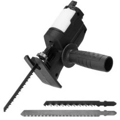 SUPERSELLER Scie Sabre Perceuse électrique Scie électrique Modifiée Scie Alternative électrique Scie Sabre Domestique Perceuse électrique Tourner Scie Sauteuse Outil De Coupe Portable Pour Le Travail Du Bois Avec Pot D'huile, Le Noir