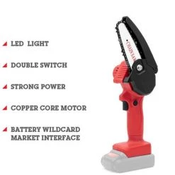 SUPERSELLER Tronçonneuse à Batterie Scie D'élagage électrique - Le Noir -Scie électrique portative Soldes 47809705 5