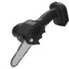 SUPERSELLER Tronçonneuse à Batterie Scie D'élagage électrique Portable, Petite Scie électrique Rechargeable, Scie à Chaîne à Une Main Pour Le Travail Du Bois, Mini Scie à Chaîne électrique Brossée 21V, Prise Britannique - Prise Britannique