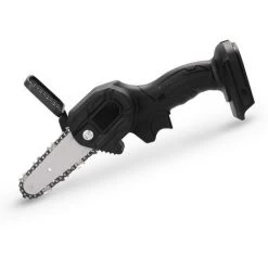 SUPERSELLER Tronçonneuse à Batterie Scie D'élagage électrique Portable, Petite Scie électrique Rechargeable, Scie électrique à Une Main Pour Le Travail Du Bois, Coupe De Jardin, Mini Scie à Chaîne électrique Brossée 21V, Une Batterie électrique Et Une Batterie Rechar