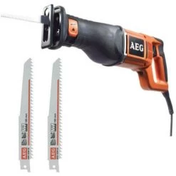 Pack AEG Scie Sabre électrique AEG 1300W 30mm US1300XE - Jeu De 2 Lames Scie Sabre 4.0x150mm