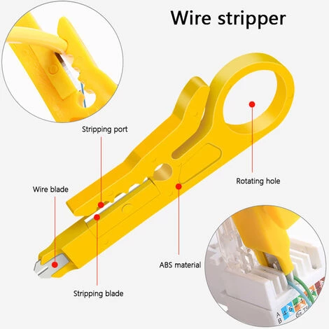 SUPERSELLER Pince à Sertir Et Coupe Cable électroportatif Kit D'outils De Pince De Réparation De Réseau RJ45 RJ11 RJ12 Avec Testeur De Câble Pince à Ressort Outil De Sertissage Pince à Sertir, Multicolore 3 SUPERSELLER Pince à Sertir Et Coupe Cable électroportatif Kit D'outils De Pince De Réparation De Réseau RJ45 RJ11 RJ12 Avec Testeur De Câble Pince à Ressort Outil De Sertissage Pince à Sertir, Multicolore – Image 3