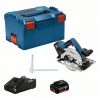 Bosch Professional Scie Circulaire Sans Fil GKS 18V-57 G Professional, Avec 2 Batteries - 06016A2106