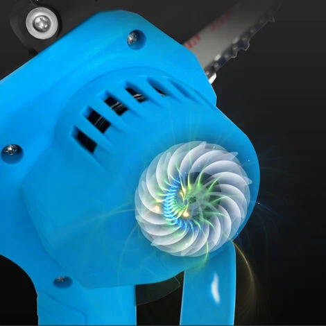 SUPERSELLER Scie à Chaîne électroportative Mini Tronçonneuse électrique Sans Fil à Une Main Coupe-bois Portables Scies à Bois Pour Jardinage élagage Coupe, Prise 4 Pouces Et UE - Prise 4 Pouces Et UE 5 SUPERSELLER Scie à Chaîne électroportative Mini Tronçonneuse électrique Sans Fil à Une Main Coupe-bois Portables Scies à Bois Pour Jardinage élagage Coupe, Prise 4 Pouces Et UE - Prise 4 Pouces Et UE – Image 5