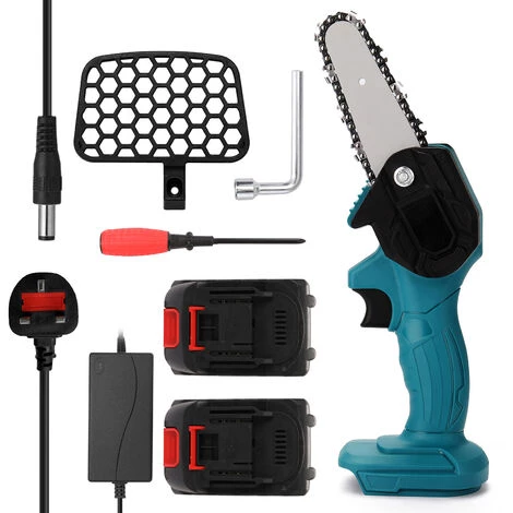 SUPERSELLER Scie à Chaîne électroportative Batterie Au Lithium 21 V (deux) Scie D'élagage électrique Portable Petites Scies électriques Rechargeables Pour Le Travail Du Bois Scie électrique à Une Main Pour Le Jardinage Mini Scie à Chaîne électrique Brossée, Prise Bri 3 SUPERSELLER Scie à Chaîne électroportative Batterie Au Lithium 21 V (deux) Scie D'élagage électrique Portable Petites Scies électriques Rechargeables Pour Le Travail Du Bois Scie électrique à Une Main Pour Le Jardinage Mini Scie à Chaîne électrique Brossée, Prise Bri – Image 3