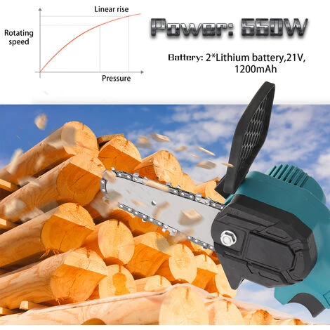 SUPERSELLER Scie à Chaîne électroportative Batterie Au Lithium 21 V (deux) Scie D'élagage électrique Portable Petites Scies électriques Rechargeables Pour Le Travail Du Bois Scie électrique à Une Main Pour Le Jardinage Mini Scie à Chaîne électrique Brossée, Prise Bri 5 SUPERSELLER Scie à Chaîne électroportative Batterie Au Lithium 21 V (deux) Scie D'élagage électrique Portable Petites Scies électriques Rechargeables Pour Le Travail Du Bois Scie électrique à Une Main Pour Le Jardinage Mini Scie à Chaîne électrique Brossée, Prise Bri – Image 5
