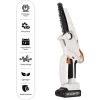 SUPERSELLER Scie à Chaîne électroportative Tronçonneuse Sans Fil 6 Pouces Pour Jardinage élagage Coupe Portable Pour Hommes Femmes, Blanc