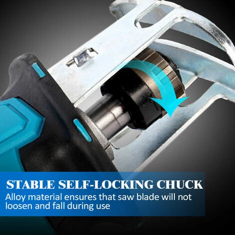 ONEVAN Scie Sabre électrique - Scie Alternative Sans Fil, Lame De Scie à Bois En Métal, Machine De Découpe à Poignée Adaptée à La Batterie Makita 18V - Sans Batterie Et Lame 4 ONEVAN Scie Sabre électrique - Scie Alternative Sans Fil, Lame De Scie à Bois En Métal, Machine De Découpe à Poignée Adaptée à La Batterie Makita 18V - Sans Batterie Et Lame – Image 4