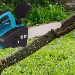 Scie à Chaîne Tronçonneuse électrique Sans Fil - 10 Pouces - Bleu - Moteur Sans Balai - Pour Le Jardinage Et Le Travail Du Bois Coupeur De Bois - Pour Makita 18V - ONEVAN 8 Scie à Chaîne Tronçonneuse électrique Sans Fil - 10 Pouces - Bleu - Moteur Sans Balai - Pour Le Jardinage Et Le Travail Du Bois Coupeur De Bois - Pour Makita 18V - ONEVAN -Scie électrique portative Soldes 48884737 4