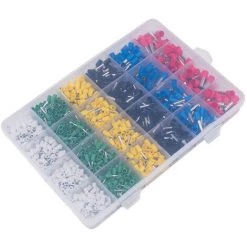 PARON Pince à Sertir Et Coupe Cable électroportatif Outil De Sertissage De Bornes De Fil Kit De Sertissage à Cliquet Isolé D'AWG24-10 Avec Connecteurs Mâles Et Femelles 1200PCS, Jaune -Scie électrique portative Soldes 48889000 5