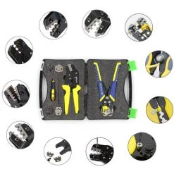 SUPERSELLER Pince à Sertir Et Coupe Cable électroportatif Pinces à Sertir Professionnelles Ingénierie Multifonctionnelle Pinces à Sertir Pour Bornes à Cliquet Pinces à Dénuder Bootlace Ferrule Crimper Tool Bornes D'extrémité De Cordon Kit De Pinces, Multicolore 9 SUPERSELLER Pince à Sertir Et Coupe Cable électroportatif Pinces à Sertir Professionnelles Ingénierie Multifonctionnelle Pinces à Sertir Pour Bornes à Cliquet Pinces à Dénuder Bootlace Ferrule Crimper Tool Bornes D'extrémité De Cordon Kit De Pinces, Multicolore -Scie électrique portative Soldes 48889387 5