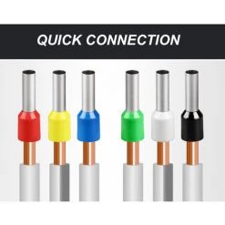 SUPERSELLER Bornier 1250 Pièces HSC8 6-4A Type De Tube Terminal Envoyé En Blanc Noir Rouge Bleu Jaune Gris Mélanger Les Couleurs 0.25-10MM2 Avec étui De Rangement -Scie électrique portative Soldes 49287605 5