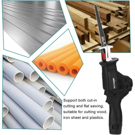 Scie Sabre Scies Alternatives Multifonctionnelles Portables KKmoon Scie Sabre D'extérieur Outils électriques Pour Couper Les Plastiques En Feuille De Fer à Bois, EU Plug 4 Scie Sabre Scies Alternatives Multifonctionnelles Portables KKmoon Scie Sabre D'extérieur Outils électriques Pour Couper Les Plastiques En Feuille De Fer à Bois, EU Plug – Image 4