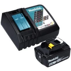 Makita DJS 161 RG1J Cisailles Sans Fil 18V 18 V 1,6 Mm + 1x Batterie 6,0 Ah + Chargeur + Coffret Makpac