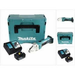 Makita DJS 161 RG1J Cisailles Sans Fil 18V 18 V 1,6 Mm + 1x Batterie 6,0 Ah + Chargeur + Coffret Makpac -Scie électrique portative Soldes 50678999 3