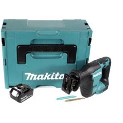 Makita DJR 188 G1J Scie Récipro Sans Fil 18 V, Sans Balai + 1x Batterie 6,0 Ah + Coffret - Sans Chargeur -Scie électrique portative Soldes 50894493 2