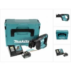 Makita DJR 188 RG1J Scie Récipro Sans Fil 18 V, Sans Balai + 1x Batterie 6,0 Ah + Chargeur + Coffret -Scie électrique portative Soldes 50894494 3