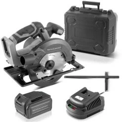 STAHLWERK AKS-20 ST Scie Circulaire Portative Sans Fil Technologie Brushless Avec 900 Watts Et 4.500 Tr/min Pour La Coupe De Bois, PVC, MDF, Contreplaqué Et Autres Matériaux
