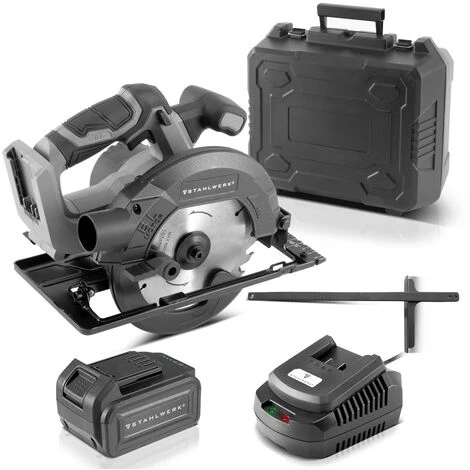 STAHLWERK AKS-20 ST Scie Circulaire Portative Sans Fil Technologie Brushless Avec 900 Watts Et 4.500 Tr/min Pour La Coupe De Bois, PVC, MDF, Contreplaqué Et Autres Matériaux 1 STAHLWERK AKS-20 ST Scie Circulaire Portative Sans Fil Technologie Brushless Avec 900 Watts Et 4.500 Tr/min Pour La Coupe De Bois, PVC, MDF, Contreplaqué Et Autres Matériaux