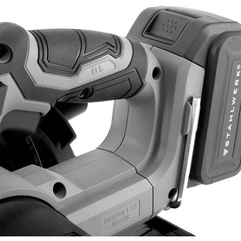 STAHLWERK AKS-20 ST Scie Circulaire Portative Sans Fil Technologie Brushless Avec 900 Watts Et 4.500 Tr/min Pour La Coupe De Bois, PVC, MDF, Contreplaqué Et Autres Matériaux 5 STAHLWERK AKS-20 ST Scie Circulaire Portative Sans Fil Technologie Brushless Avec 900 Watts Et 4.500 Tr/min Pour La Coupe De Bois, PVC, MDF, Contreplaqué Et Autres Matériaux – Image 5