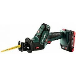METABO Scie De Scie De Batterie SSE 18 LTX Compact (602266800); Boite En Plastique; 18V 2x Lihd + ASC 30-36 V
