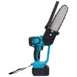 SUPERSELLER Scie à Chaîne électroportative Plaque De Guidage Portable De 8 Pouces Scie D'élagage électrique Petite Tronçonneuse à Fendre Le Bois Outil De Travail Du Bois à Une Main Pour Jardin Verger, Prise UE -Scie électrique portative Soldes 51244941 3