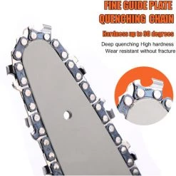 SUPERSELLER Scie à Chaîne électroportative 4-In Mini Tronçonneuse Scie D'élagage Sans Fil 2Pack 4.0A Scie électrique Portable Rechargeable Scie D'élagage Légère à Une Main Tronçonneuse Pour La Coupe De Branche D'arbre De Jardin, Prise UE 2 Pack Batterie -Scie électrique portative Soldes 51245530 3