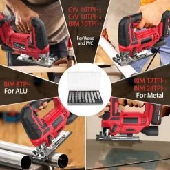 Scie Sauteuse Kit De Scie Sauteuse Sans Fil Meterk 20V UE -Scie électrique portative Soldes 51245660 3