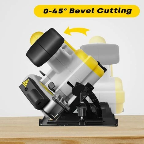 Scie Circulaire Sans Fil, ENVENTOR Brushless 20V 4.0Ah Li-ion Batterie Scie Circulaire, 4800RPM, Guide Laser, Chargeur Rapide, Profondeur De Coupe 57 Mm (90 °), 43 Mm (45°), Lame Ø165mm Pour Bois 2 Scie Circulaire Sans Fil, ENVENTOR Brushless 20V 4.0Ah Li-ion Batterie Scie Circulaire, 4800RPM, Guide Laser, Chargeur Rapide, Profondeur De Coupe 57 Mm (90 °), 43 Mm (45°), Lame Ø165mm Pour Bois – Image 2